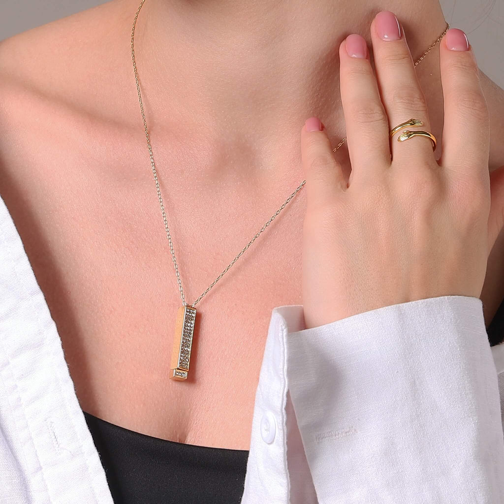 "I Love You" Necklace - Solid Gold