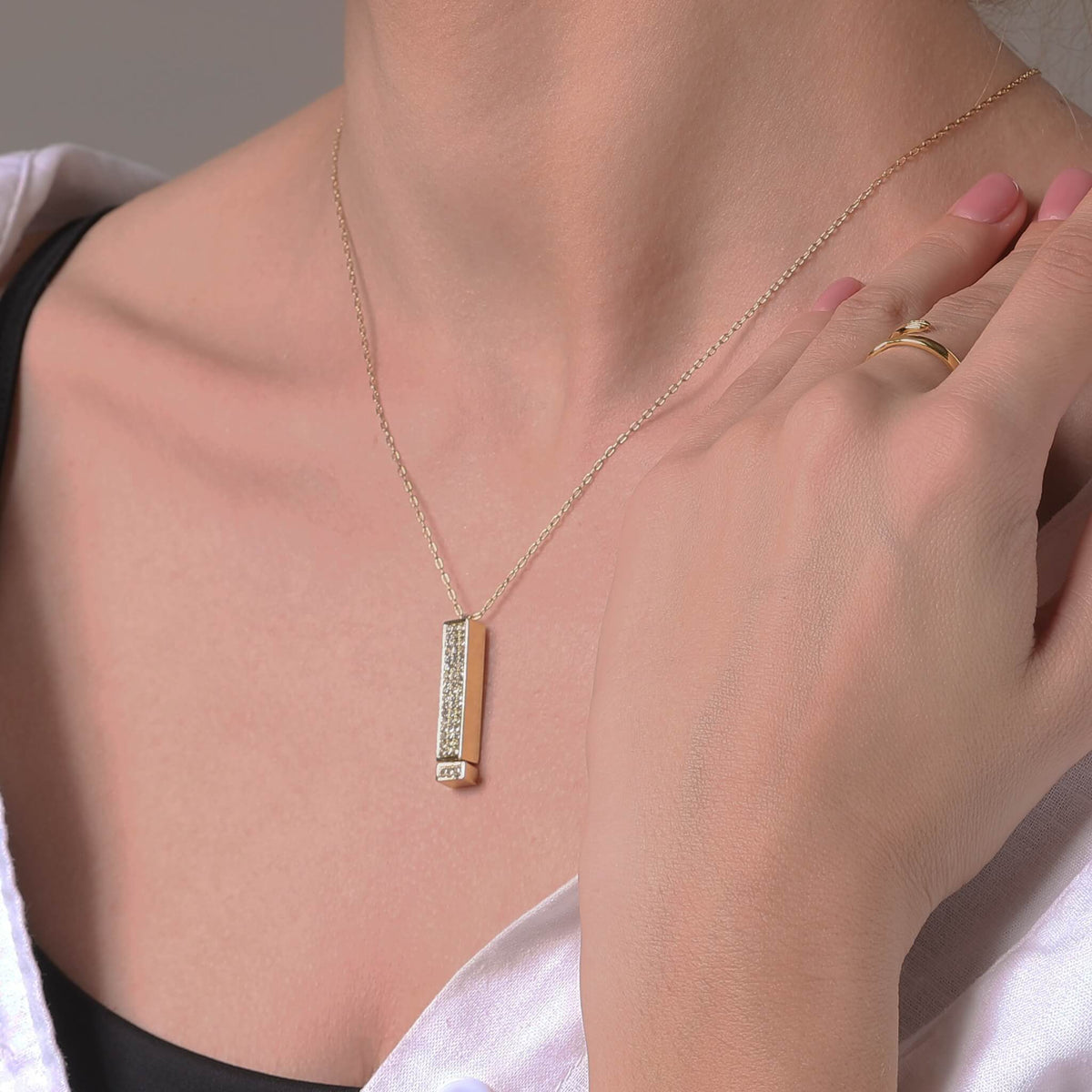 "I Love You" Necklace - Solid Gold