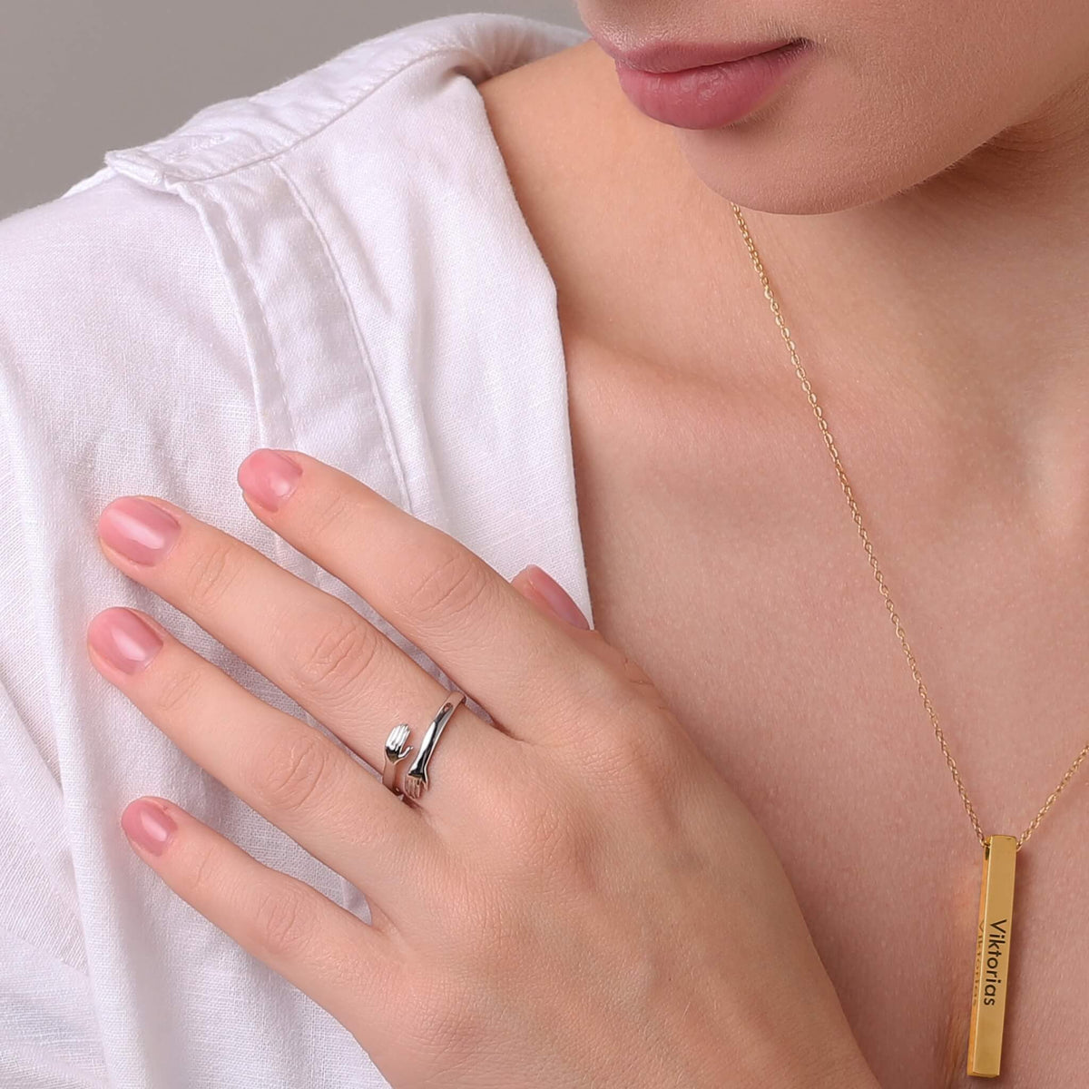 Hug Ring - Solid Gold